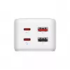 Adaptador de alimentação FIXED FIXCS65-1.5-WH com 2× USB-C PD 65 W e 2× portas USB-A