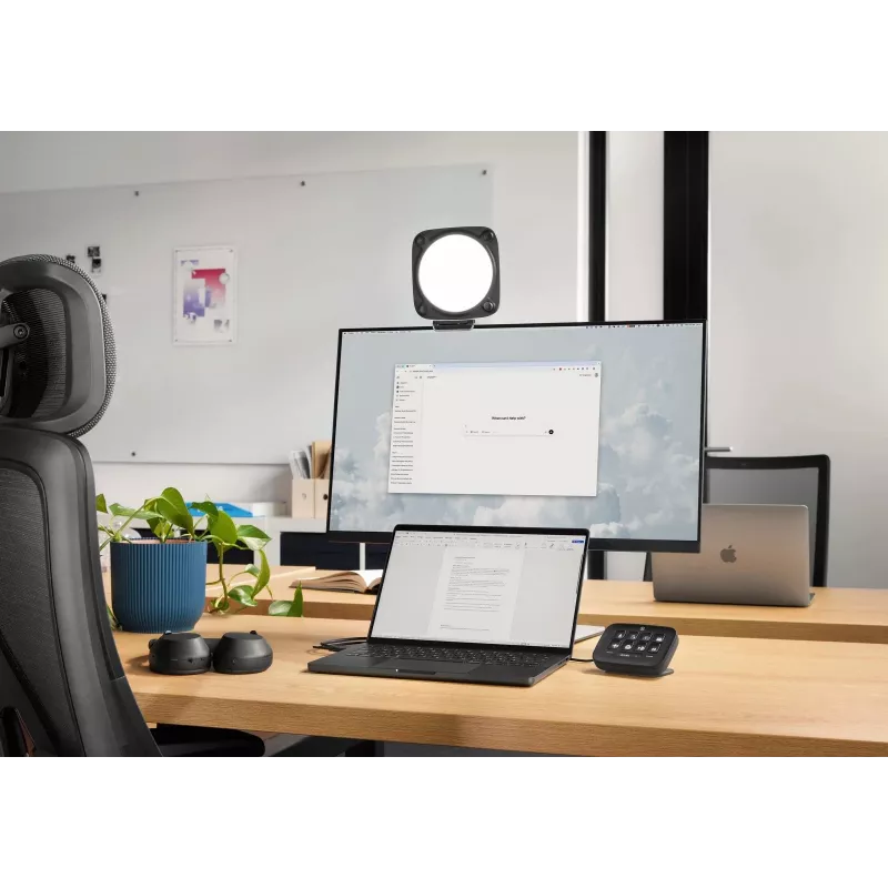 Stream Deck Elgato Neo preto 10GBJ9911 — teclas personalizáveis para atalhos e macros