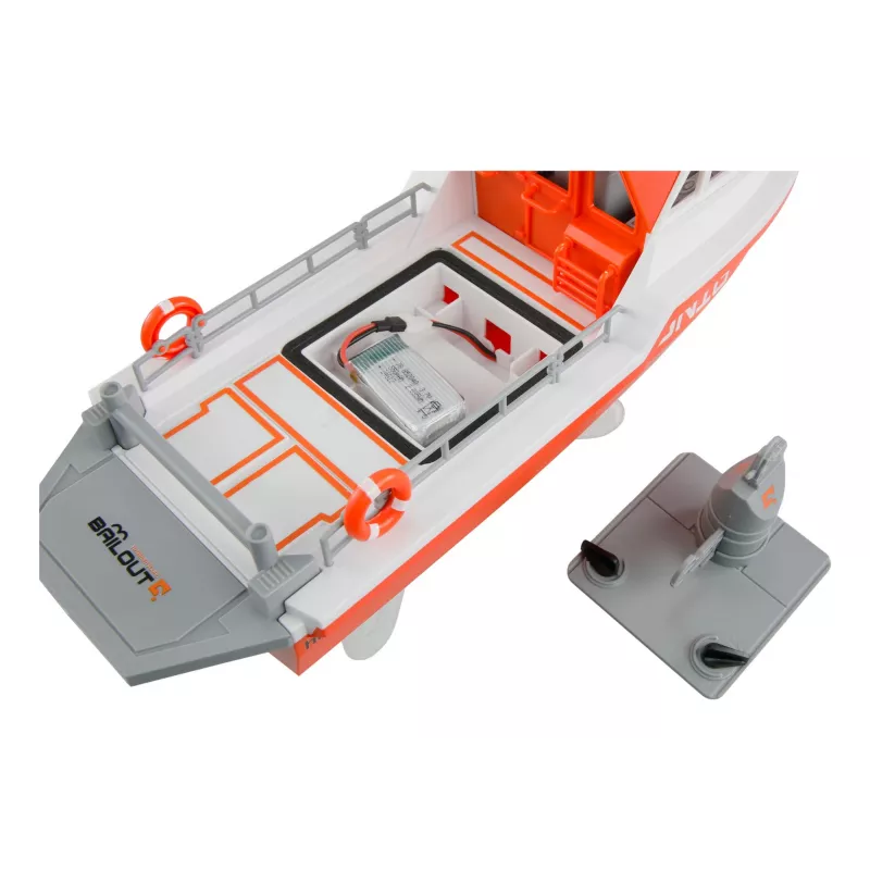 Barco de salvamento Amewi propulsão a jato brushless 320mm RTR branco/laranja (26116)