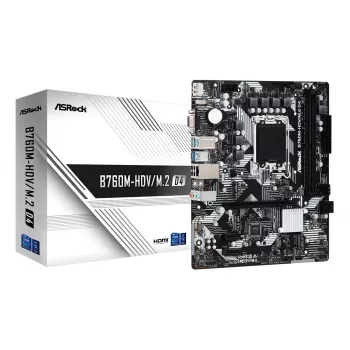 Placa-mãe ASRock B760M-HDV/M.2 D4 DDR4 LGA 1700 Micro-ATX
