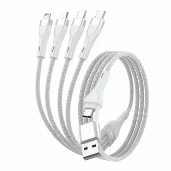 4smarts 541024 Cabo USB 1,2 m USB A/USB C USB C/Micro USB-A/Lightning branco (541024)