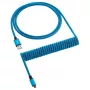 CableMod Classic cabo em espiral para teclado CM-CKCA-MLB-KLB150KLB-R, Micro USB para USB-A, 150 cm, azul (Spectrum Blue)