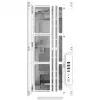Caixa E-ATX Thermaltake AX500 Grand Tour com janela lateral de vidro (branco)