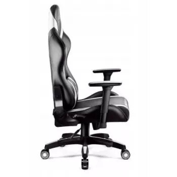 Cadeira de gaming normal Diablo X-HORN 2.0 preta e branca