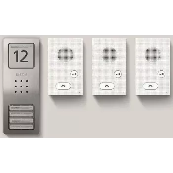 Conjunto de áudio CAB 850-3 E/W Basic aço inoxidável escovado (210008744-00)