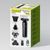 Conjunto de barbear Maestro MR-676 3-em-1 recarregável por USB design compacto