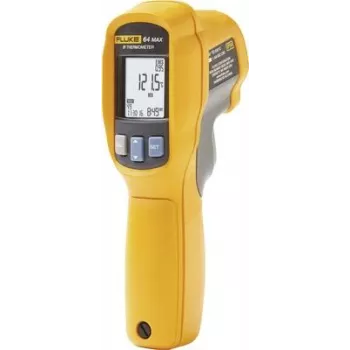 Fluke 64 Max - F,°C - -30 - 600 °C - Preto - Amarelo - -22 - 1112 °F - 500 ms - 8 - 14 µm (4856105)