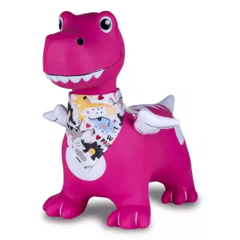 Brinquedo saltitante Jamara HoppyDoo Dino com asas rosa com bomba 466008