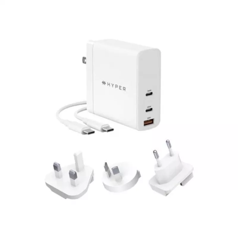 HYPER HJG140WW Carregador para dispositivos móveis universal branco AC carregamento rápido interior
