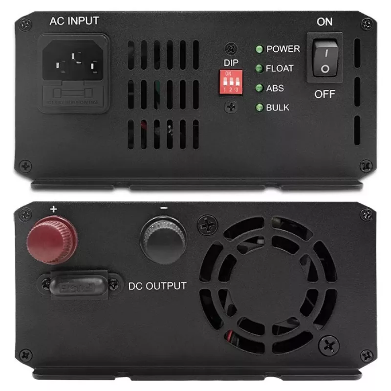Carregador QOLTEC Monolith 20 A 12 V para baterias LiFePO4, AGM, GEL, SLA