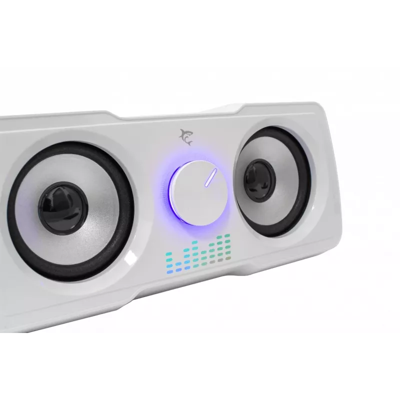 Sistema de altifalantes White Shark GSP-968 Mood RGB Gaming 2.2 Branco
