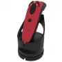 Durascan D720 leitor linear de códigos de barras e QR Code vermelho + base de carregamento