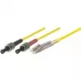 Tecline exertis Connect - cabo patch - ST monomodo (M) para LC monomodo (M) - 3 m - fibra ótica - 9/125 micrómetros - OS2 - amarelo (39989403)