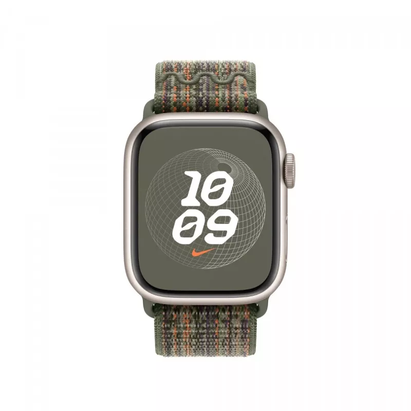 Pulseira desportiva Nike bright sequoia/laranja 41 mm