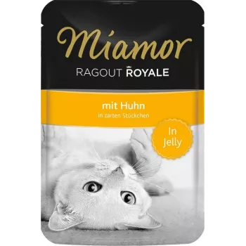 Alimento húmido para gatos Miamor Ragout Royale em geleia 100 g — frango, gatos adultos, saco