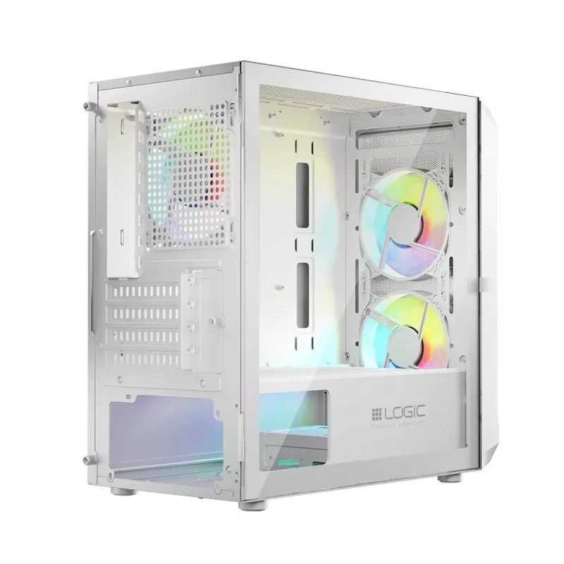 Caixa Logic PORTOS ARGB MINI USB 3.0 branco