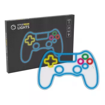 Comando de jogos USB com fios MANTA SNL63MT Neon Lights — comando para PC com ligação USB