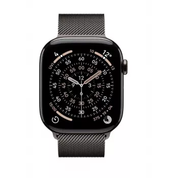 Apple Watch Series 11 GPS + Cellular 46mm Caixa de titânio sideral com bracelete Milanese sideral M/L