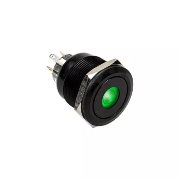 Botão antivandalismo DimasTech 25mm Blackline Dot RGB (PD224) botão de pressão resistente a vandalismo