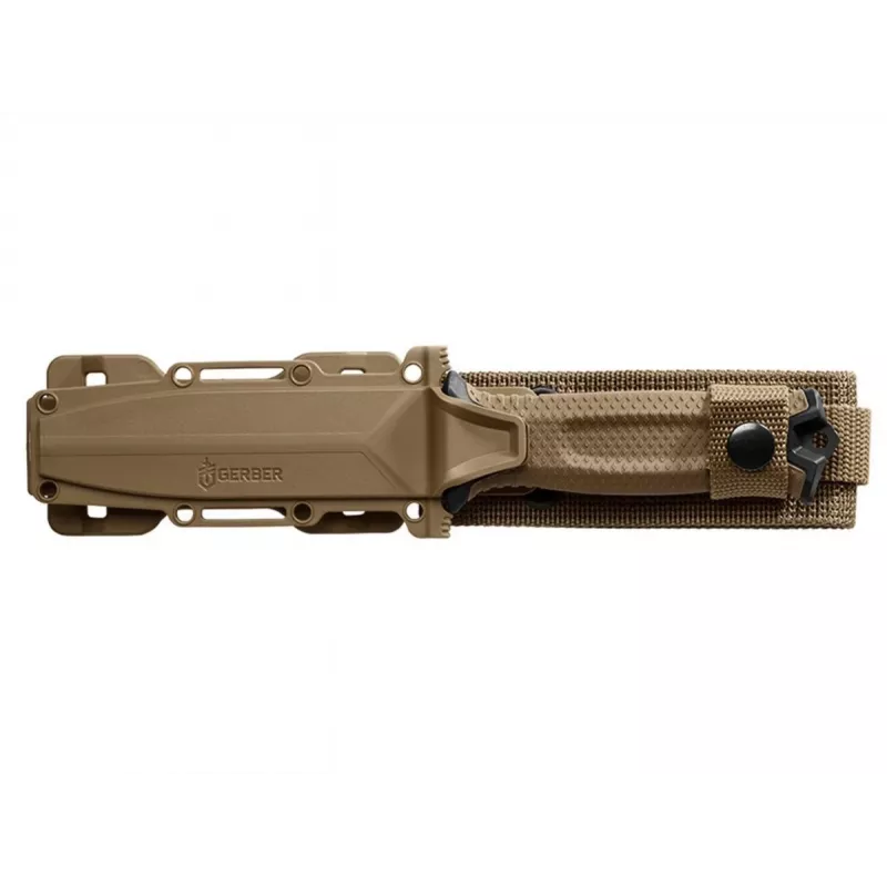 Faca de sobrevivência GERBER Strongarm Fixed Serrated Coyote