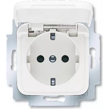 BUSCH JAEGER 20 EUKB-214 - CEE 7/3 - 2P+E - branco - 250 V - 16 A - 71 mm