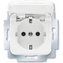 BUSCH JAEGER 20 EUKB-214 - CEE 7/3 - 2P+E - branco - 250 V - 16 A - 71 mm