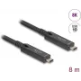 Cabo USB DeLOCK USB 3.2 Gen 2 8m USB C preto 84256