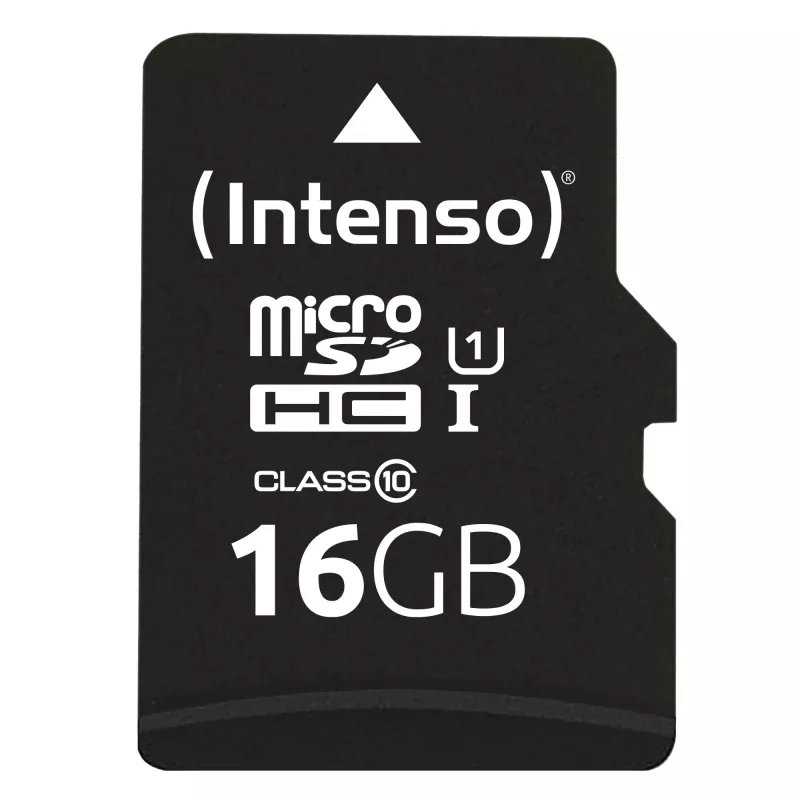 Cartão de memória flash Intenso 16GB microSDHC UHS-I Classe 10