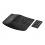 HP 960 Teclado ergonómico sem fios, tamanho completo (100%), sem fios, RF Wireless + Bluetooth, membrana, preto