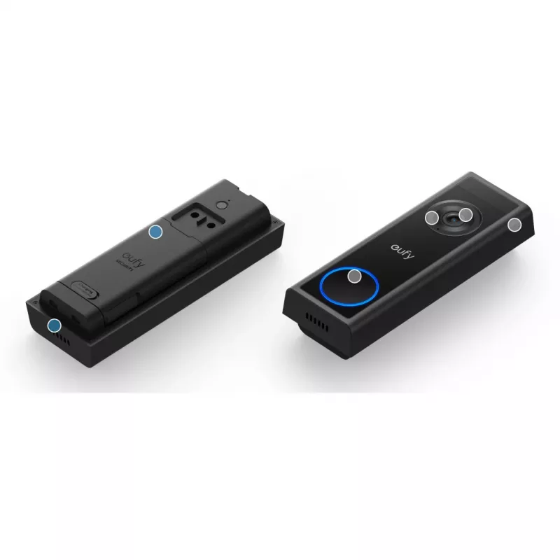 Campainha de vídeo Eufy C31 2K com suporte microSD, 2560×1440, 6500 mAh, com fios e sem fios, preto