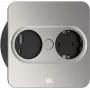 Tomada tipo F + USB A + USB C Bachmann 946.005 aço inoxidável