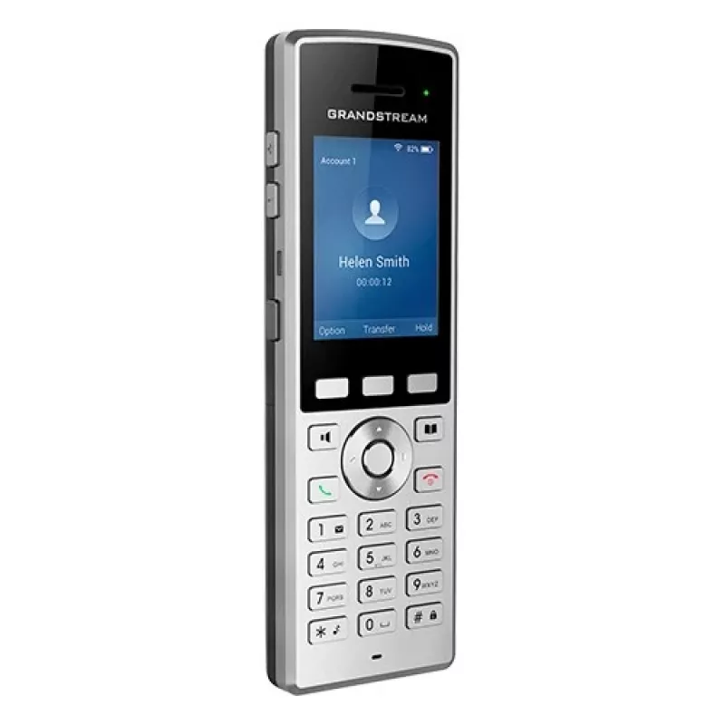 Grandstream Networks WP822 Telefone IP preto, prateado 2 linhas LCD Wi-Fi