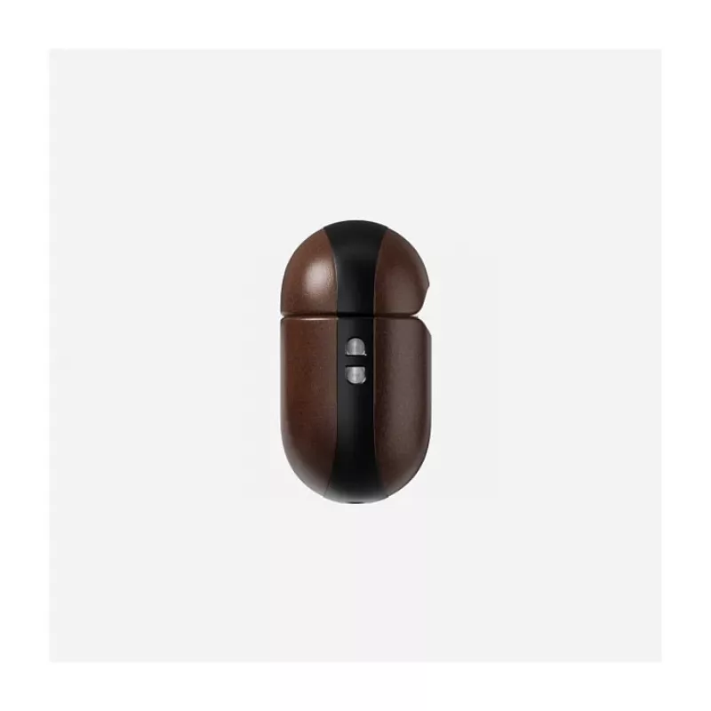 Capa Nomad Modern Leather Case — couro, microfibra, policarbonato, castanho