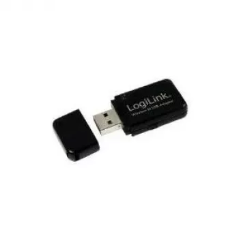 LogiLink adaptador USB 2.0 Micro Wireless LAN, 300 Mbit/s compatível com IEEE 802.11b/g/n encriptação: WEP 64/128 (WL0086)