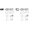 Hager conjunto de 2 postos de trabalho com 3 GAPSET2Std+USB-Charger 15W 2xRJ45 Cat