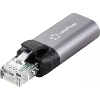 Adaptador de rede Renkforce RJ45 USB-C [1x macho RJ45 - 1x fêmea] (RF-4883626)