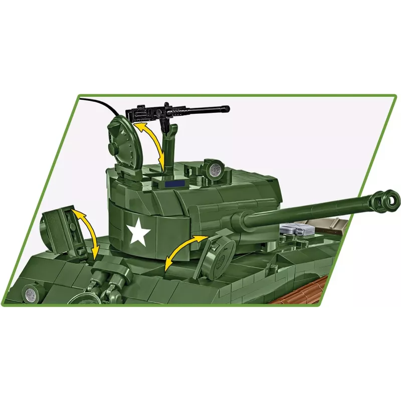 Blocos de construção Sherman M4A2E8 865 peças