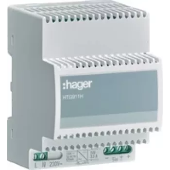 Hager HTG911H fonte de alimentação 24VDC 2,5A 70°C (HTG911H)