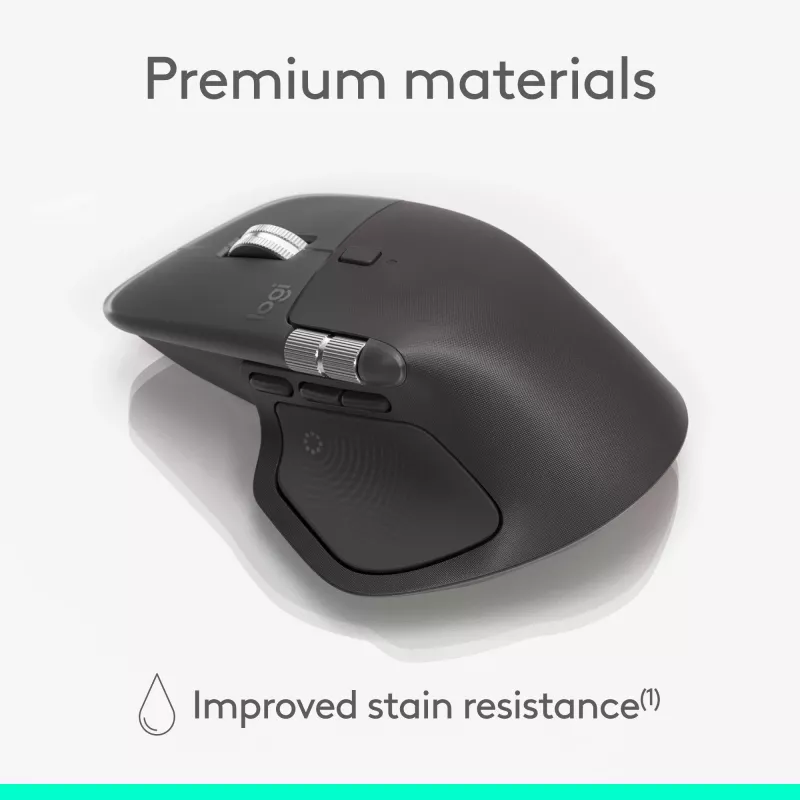 Logitech MX Master 4 for Business rato – sem fios + Bluetooth, 8000 DPI, grafite | Logitech