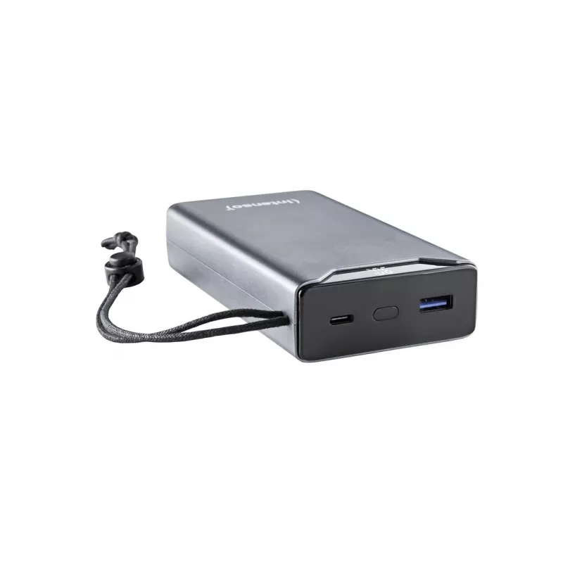 Powerbank INTENSO 7332054 — 20000 mAh, PD 3.0 & QC 3.0, 20 W, USB-A + USB-C, cinzento