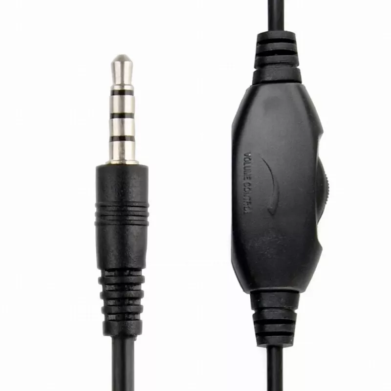 Headset gaming com fios GEMBIRD MHS-03-BKRD — binaural, circum-aural, 3,5 mm, cabo de 1,8 m, vermelho/preto