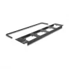 Delock 88195 patch panel de 19" tipo D com 4 placas de 86 x 86 mm, 4 portas, 2U, preto