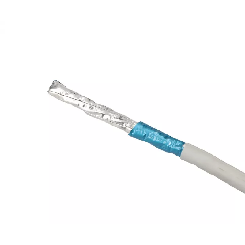 Cabo de rede Extralink par entrançado CAT6A FTP (F/FTP) V2 interior 500M cinzento