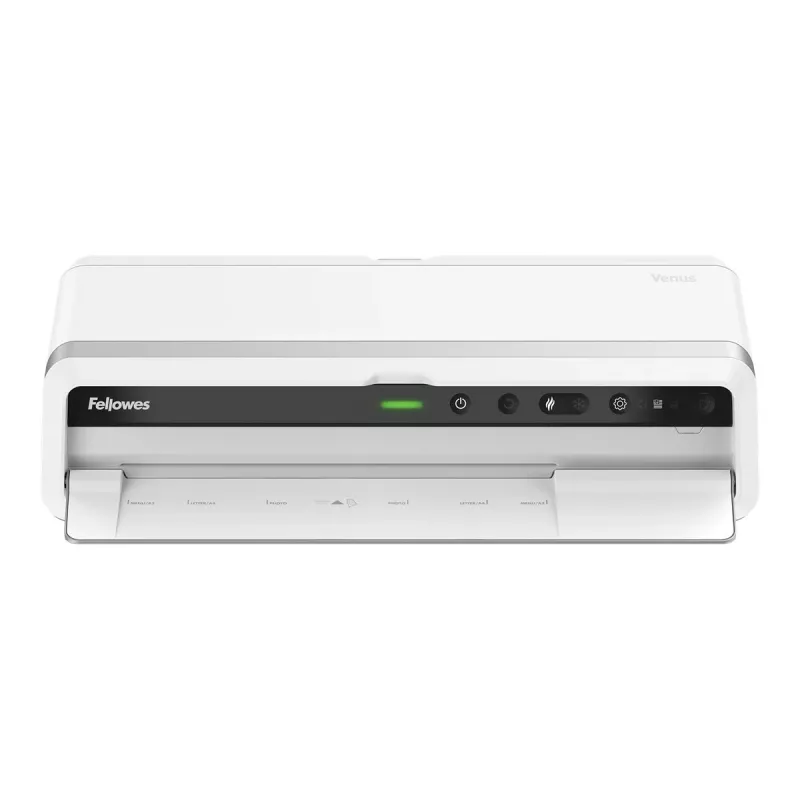 Plastificadora Fellowes Venus A3, 80–250 mícrons, com kit inicial de 10 bolsas de plastificação A4