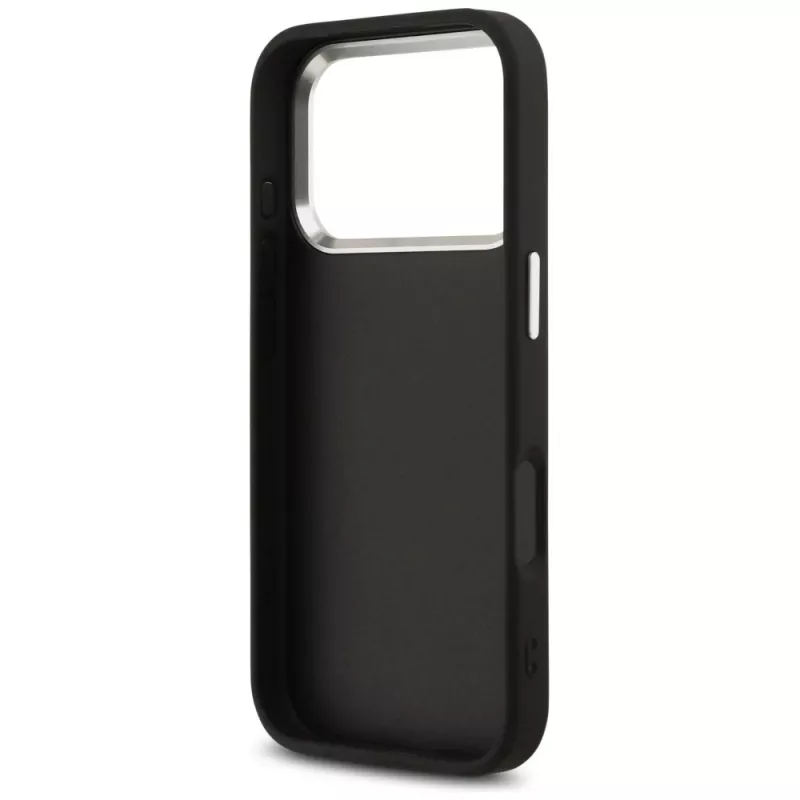 GUESS | Hardcase 4G | capa traseira | iPhone 17 Pro Max | Apple | pele ecológica/PC/plástico/TPU | preto
