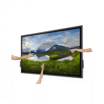 DELL P6524QT ecrã interativo plano 163,9 cm (64,5 polegadas) LCD 350 cd/m² 4K Ultra HD preto ecrã tátil