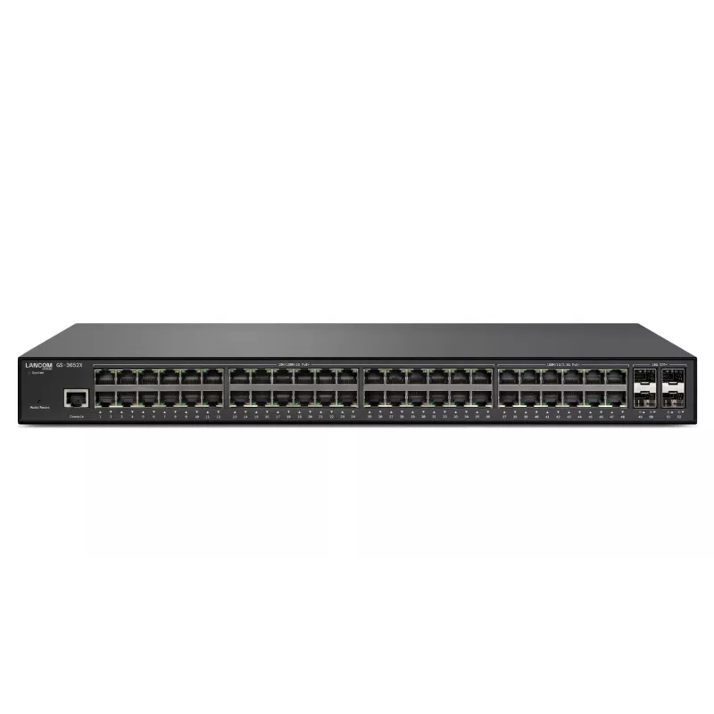 Lancom GS-3628XUP, L3, Ethernet 2.5G (100/1000/2500), Power over Ethernet (PoE), instalação em rack, 1U