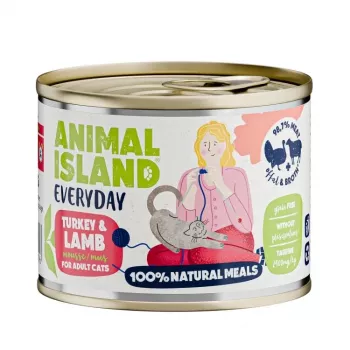 ANIMAL ISLAND Everyday peru e borrego - comida húmida para gatos - 200 g