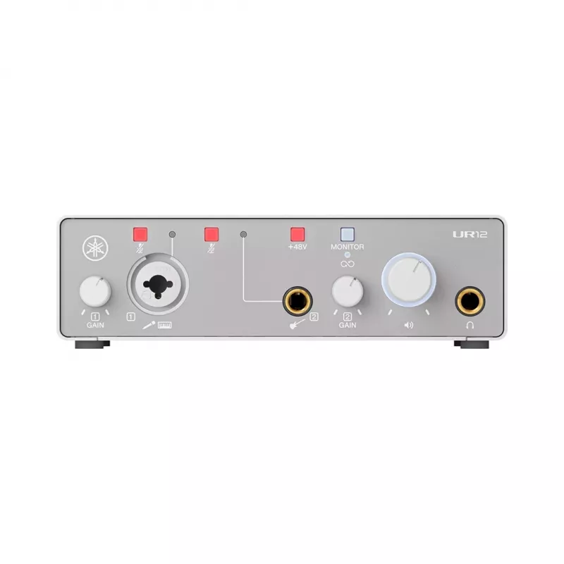 Interface de áudio YAMAHA UR12MK3 branco - interface USB 2-in/2-out compacta…