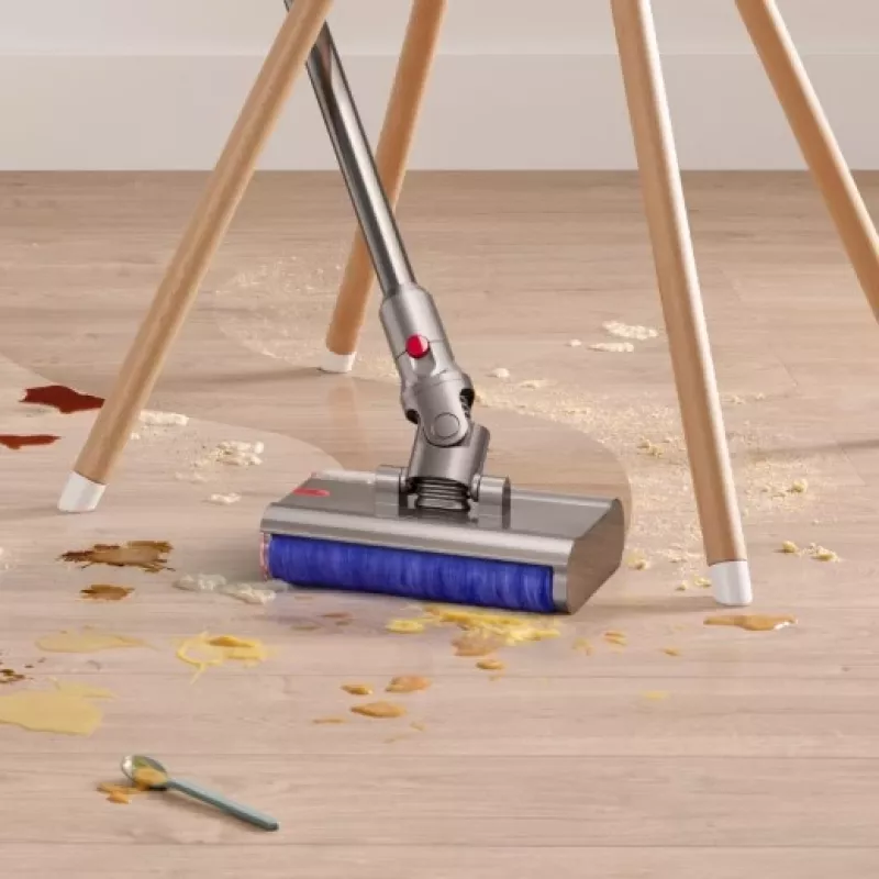Aspirador vertical com bateria Dyson V12 Submarine 3-em-1 seco e húmido HEPA sem saco 0,35 L níquel, amarelo